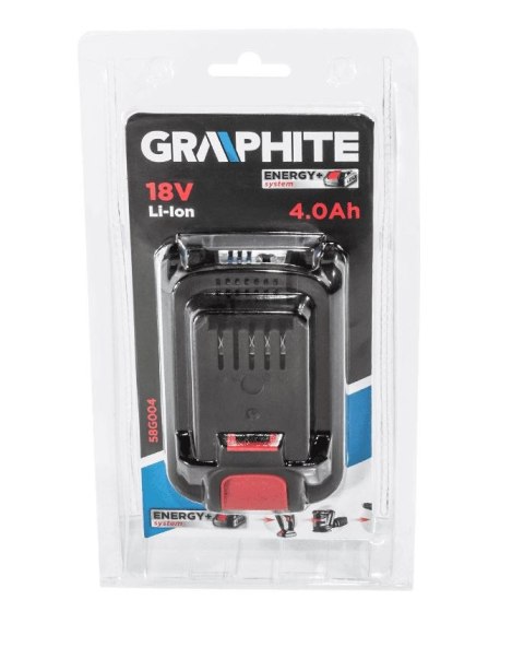 AKUMULATOR ENERGY+ 18V LI-ION 4.0AH GRAPHITE AKUMULATOR ENERGY+ 18V LI-ION 4.0AH GRAPHITE