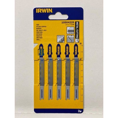 BRZESZCZOT DO METALU DO WYRZYNARKI KOMPLET 5 SZTUK TYP T118B IRWIN BRZESZCZOT DO METALU DO WYRZYNARKI KOMPLET 5 SZTUK TYP T118B IRWIN