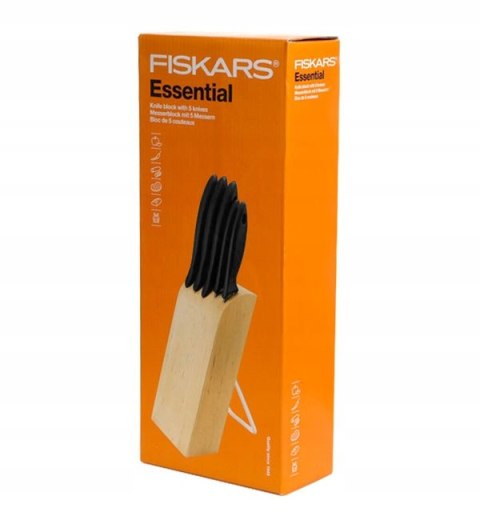 ESSENTIAL ZESTAW 5 NOŻY W BLOKU FISKARS ESSENTIAL ZESTAW 5 NOŻY W BLOKU FISKARS