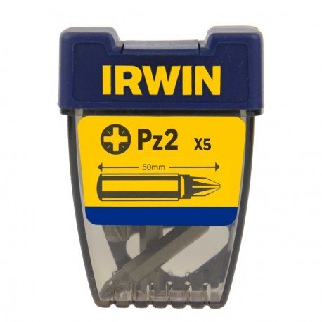 GROT, BIT TYPU POZIDRIV 1/4' DŁUGI 50MM KOMPLET 5 SZTUK PZ2 IRWIN GROT, BIT TYPU POZIDRIV 1/4' DŁUGI 50MM KOMPLET 5 SZTUK PZ2 IRWIN