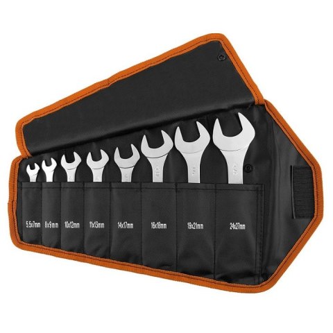 KLUCZE PŁASKIE DWUSTRONNE 5.5-27MM ZESTAW 8 SZTUK NEO KLUCZE PŁASKIE DWUSTRONNE 5.5-27MM ZESTAW 8 SZTUK NEO