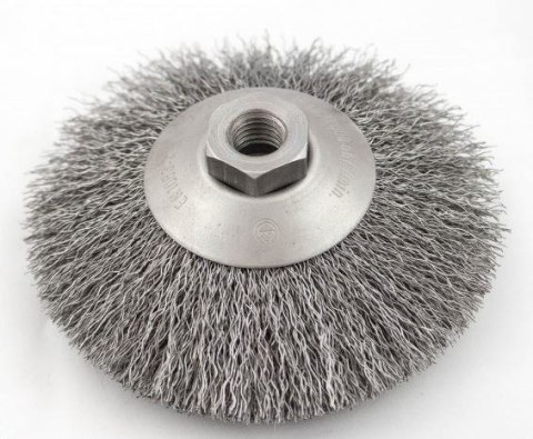 SZCZOTKA TARCZOWO-KĄTOWA DRUT STALOWY M-14, FI100MM UN SZCZOTKA TARCZOWO-KĄTOWA DRUT STALOWY M-14, FI100MM UN