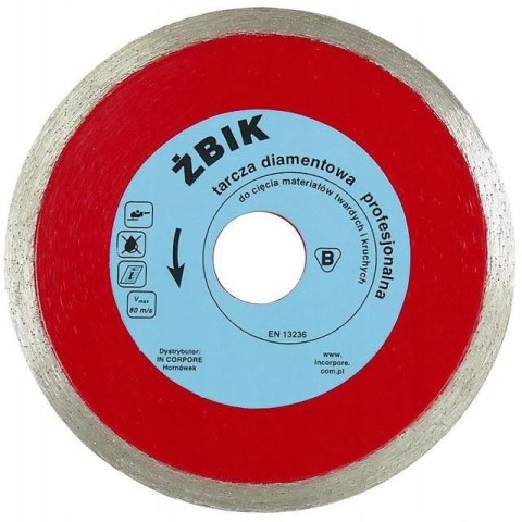 TARCZA DIAMENTOWA GŁADKA ŻBIK 125MM IN CORPORE TARCZA DIAMENTOWA GŁADKA ŻBIK 125MM IN CORPORE