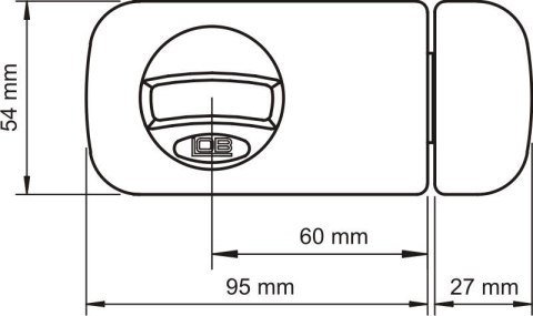 ZAMEK NAWIERZCHNIOWY 3 KLUCZE TB61 60MM BRĄZOWY LOB ZAMEK NAWIERZCHNIOWY 3 KLUCZE TB61 60MM BRĄZOWY LOB