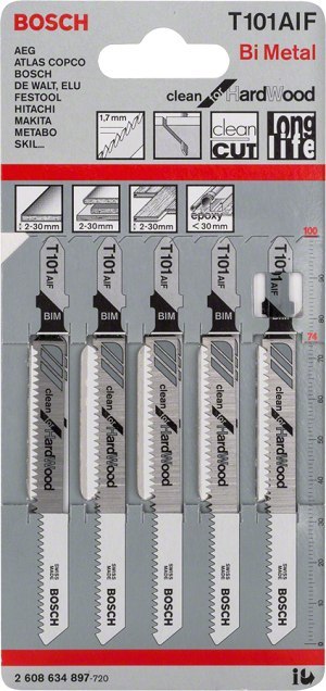 BRZESZCZOT DO WYRZYNARKI T101AIF 5SZT. BOSCH BRZESZCZOT DO WYRZYNARKI T101AIF 5SZT. BOSCH
