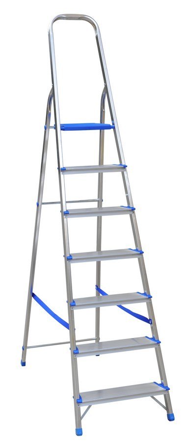 DRABINA ALUMINIOWA WOLNOSTOJĄCA 226CM 6 STOPNI + PODEST DRABEX DRABINA ALUMINIOWA WOLNOSTOJĄCA 226CM 6 STOPNI + PODEST DRABEX