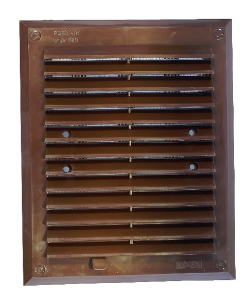 KRATKA WENTYLACYJNA Z ŻALUZJĄ 175*215MM BRĄZOWA UN KRATKA WENTYLACYJNA Z ŻALUZJĄ 175*215MM BRĄZOWA UN