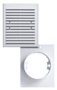 KRATKA Z WYJŚCIEM RUROWYM BIAŁA 175*215MM FI100MM UN