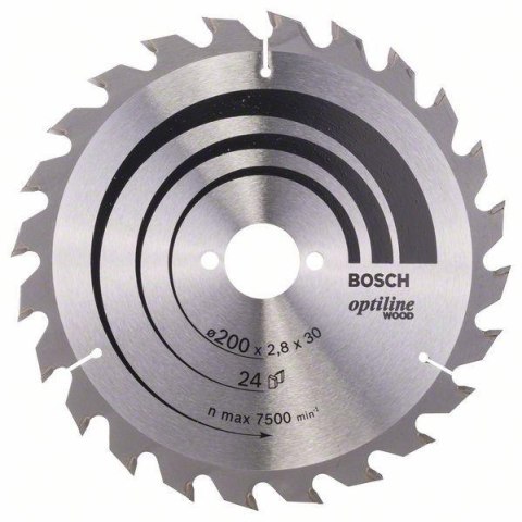 PIŁA TARCZOWA-H OPTILINE WOOD 200*2,8*30/Z24 BOSCH PIŁA TARCZOWA-H OPTILINE WOOD 200*2,8*30/Z24 BOSCH