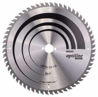 PIŁA TARCZOWA-T OPTILINE WOOD 315*3,2*30/Z60 BOSCH