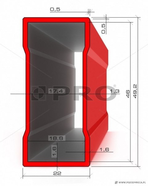 POZIOMICA MALOWANA WSKAŹNIK POZIOMU I PIONU 30CM PRO POZIOMICA MALOWANA WSKAŹNIK POZIOMU I PIONU 30CM PRO