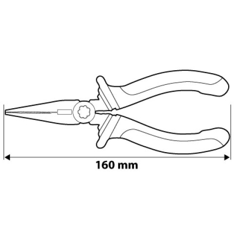 SZCZYPCE WYDŁUŻONE PROSTE 160MM NEO SZCZYPCE WYDŁUŻONE PROSTE 160MM NEO