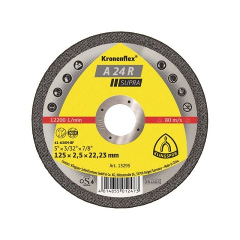 TARCZA PŁASKA A24R T1A 350*3.5*32 13536 KLINGSPOR TARCZA PŁASKA A24R T1A 350*3.5*32 13536 KLINGSPOR