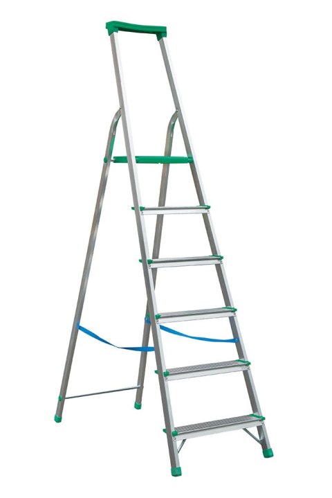 DRABINA ALUMINIOWA WOLNOSTOJĄCA 204CM 5 STOPNI + PODEST DRABEX DRABINA ALUMINIOWA WOLNOSTOJĄCA 204CM 5 STOPNI + PODEST DRABEX