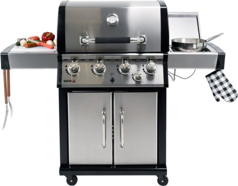 GRILL GAZOWY 4+1 STAL NIERDZEWNA 17,5KW YATO GRILL GAZOWY 4+1 STAL NIERDZEWNA 17,5KW YATO