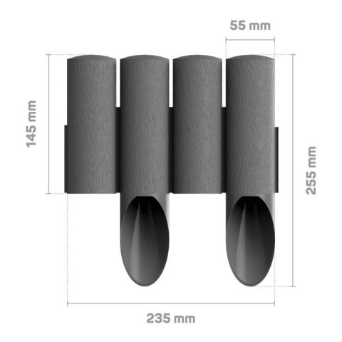 PALISADA OGRODOWA STANDARD14,5CM*2,3MB GRAFITOWA CELL-FAST PALISADA OGRODOWA STANDARD14,5CM*2,3MB GRAFITOWA CELL-FAST