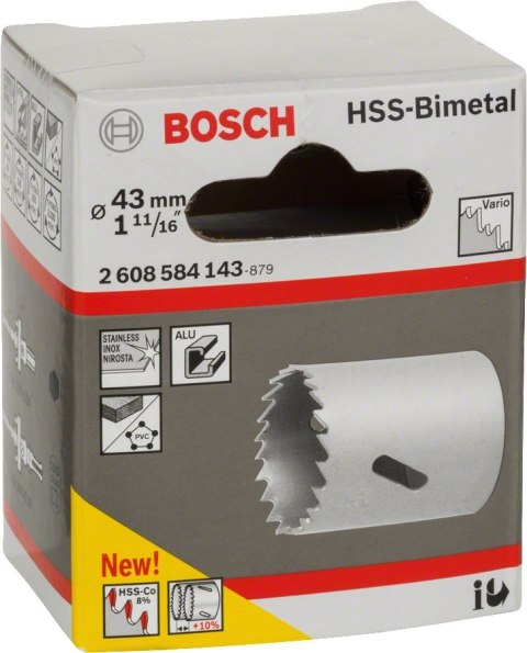 PIŁA OTWORNICA BIMETAL 43MM BOSCH PIŁA OTWORNICA BIMETAL 43MM BOSCH