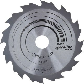 PIŁA TARCZOWA H SPEEDLINE 190*2,6*30Z12 BOSCH