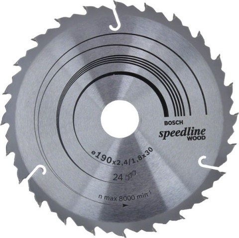PIŁA TARCZOWA H SPEEDLINE 190*2,6*30Z24 BOSCH PIŁA TARCZOWA H SPEEDLINE 190*2,6*30Z24 BOSCH