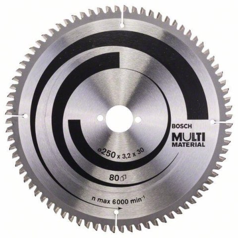 PIŁA TARCZOWA-T MULTI 250*3,2*30Z80 BOSCH PIŁA TARCZOWA-T MULTI 250*3,2*30Z80 BOSCH