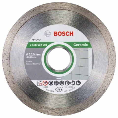 TARCZA DIAMENTOWA GŁADKA PRO-ECO 115MM BOSCH TARCZA DIAMENTOWA GŁADKA PRO-ECO 115MM BOSCH