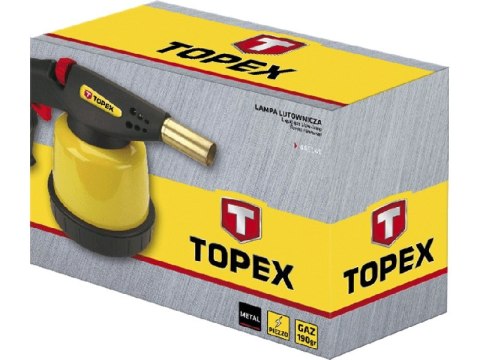 LAMPA LUTOWNICZA GAZOWA NA NABOJE 190G ZAPŁONNIK TOPEX LAMPA LUTOWNICZA GAZOWA NA NABOJE 190G ZAPŁONNIK TOPEX