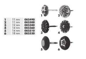 PINEZKI TAPICERSKIE Z ŁBEM OZDOBNYM 11MM 085500 HSI PINEZKI TAPICERSKIE Z ŁBEM OZDOBNYM 11MM 085500 HSI