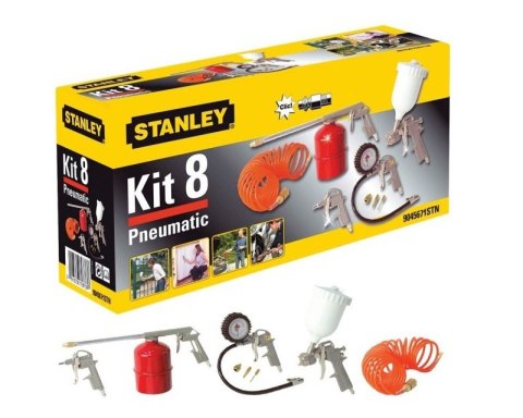 ZESTAW AKCESORII PNEUMATYCZNYCH 8 SZT. STANLEY ZESTAW AKCESORII PNEUMATYCZNYCH 8 SZT. STANLEY