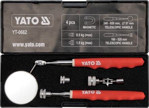 ZESTAW INSPEKCYJNY LUSTERKO + CHWYTAK YATO ZESTAW INSPEKCYJNY LUSTERKO + CHWYTAK YATO