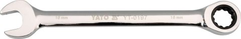 KLUCZ PŁASKO-OCZKOWY Z GRZECHOTKĄ 18MM YATO KLUCZ PŁASKO-OCZKOWY Z GRZECHOTKĄ 18MM YATO