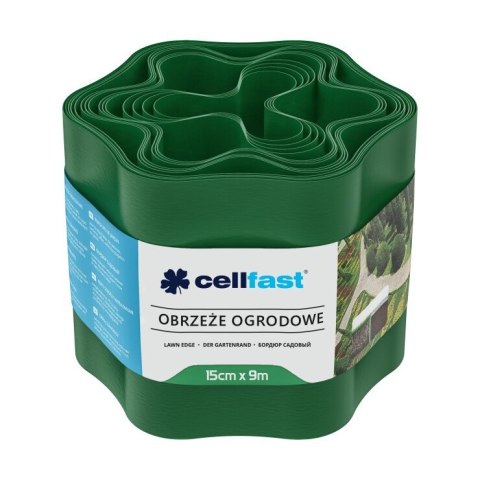 OBRZEŻE OGRODOWE ZIELONE 15CM*9M CELL-FAST OBRZEŻE OGRODOWE ZIELONE 15CM*9M CELL-FAST