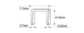 ZSZYWACZ TAPICERSKI 4-14MM ZSZYWKI 0.7M YATO