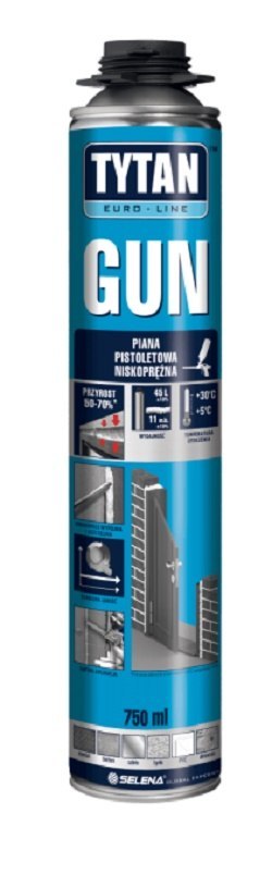 PIANKA PISTOLETOWA EUROLINE 750ML 02 NISKOPRĘŻNA WIELOSEZON TYTAN
