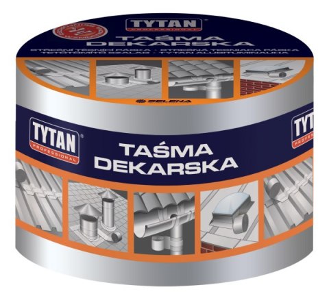 TAŚMA USZCZELNIAJĄCA DEKARSKA 10CM*10MB SREBRNA/ALUMINIOWA TYTAN TAŚMA USZCZELNIAJĄCA DEKARSKA 10CM*10MB SREBRNA/ALUMINIOWA TYTAN