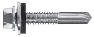 WKRĘT SAMOWIERTNY Z ŁBEM 6-KĄTNYM HWH 5.5*50MM Z EPDM 16MM UN