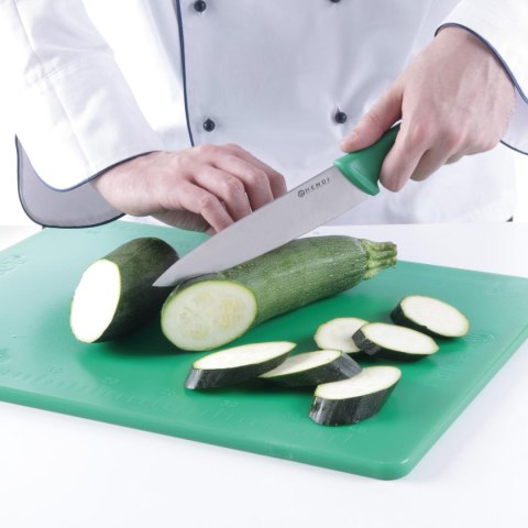 Nóż kucharski do warzyw i owoców HACCP 320mm - zielony - HENDI 842614 Nóż kucharski do warzyw i owoców HACCP 320mm - zielony - HENDI 842614