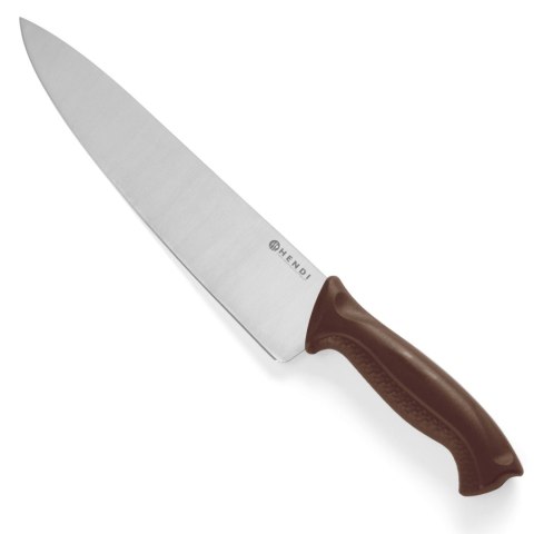 Nóż kucharski do wędlin i gotowanych mięs HACCP 385mm - brązowy - HENDI 842799 Nóż kucharski do wędlin i gotowanych mięs HACCP 385mm - brązowy - HENDI 842799