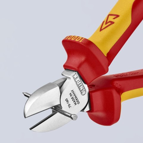 SZCZYPCE TNĄCE BOCZNE IZOLOWANE 160MM KNIPEX