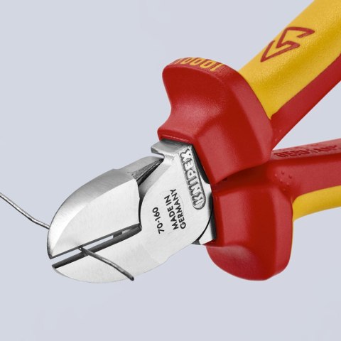 SZCZYPCE TNĄCE BOCZNE IZOLOWANE 160MM KNIPEX