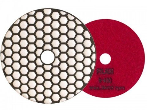 TARCZA DIAMENTOWA DO POLEROWANIA NA SUCHO FI 100 MM GR. 400 RUBI TARCZA DIAMENTOWA DO POLEROWANIA NA SUCHO FI 100 MM GR. 400 RUBI