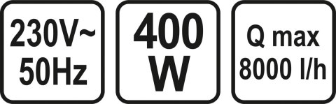 POMPA ZATAPIALNA DO BRUDNEJ WODY 400W VOREL POMPA ZATAPIALNA DO BRUDNEJ WODY 400W VOREL