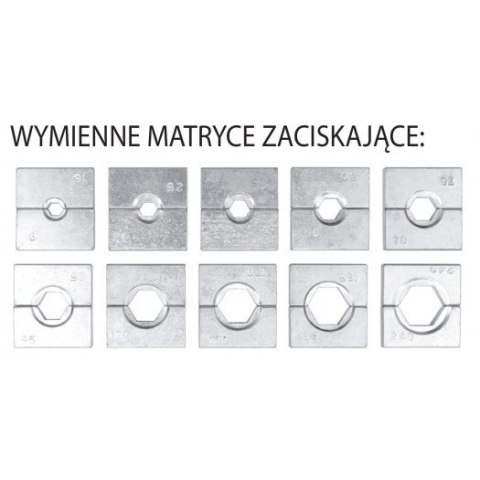 PRASKA HYDRAULICZNA, RĘCZNA DO ZACISKANIA KOŃCÓWEK 16*300MM2 YATO PRASKA HYDRAULICZNA, RĘCZNA DO ZACISKANIA KOŃCÓWEK 16*300MM2 YATO