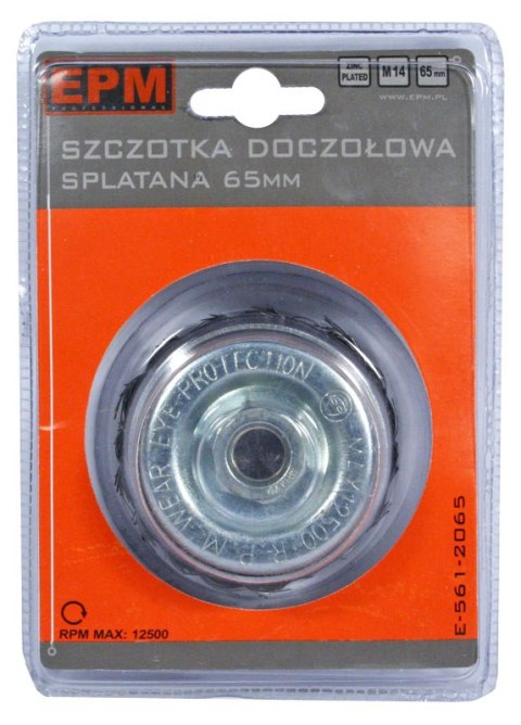 SZCZOTKA DOCZOŁOWA SPLATANA 85MM ZN EPM SZCZOTKA DOCZOŁOWA SPLATANA 85MM ZN EPM