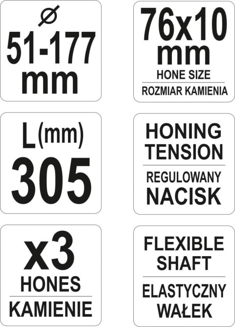 HONOWNICA DO CYLINDRÓW 51-177MM YATO HONOWNICA DO CYLINDRÓW 51-177MM YATO