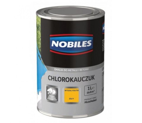 NOBILES EMALIA CHLOROKAUCZUKOWA ŻÓŁTA 0.9L NOBILES NOBILES EMALIA CHLOROKAUCZUKOWA ŻÓŁTA 0.9L NOBILES
