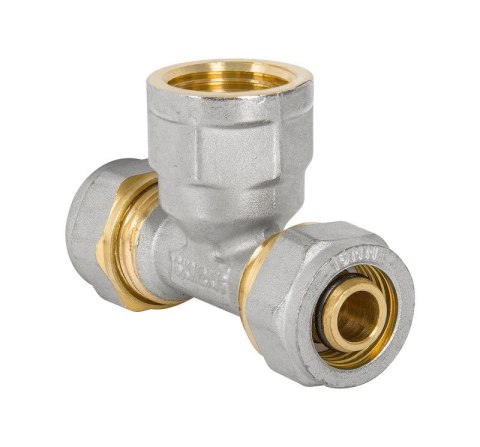 TRÓJNIK PEX-AL-PEX CHROM 1/2-16*16 DZIEWCZYNKA DIAMOND TRÓJNIK PEX-AL-PEX CHROM 1/2-16*16 DZIEWCZYNKA DIAMOND
