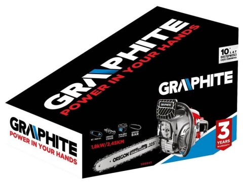 PILARKA ŁAŃCUCHOWA SPALINOWA 1.8KW GRAPHITE PILARKA ŁAŃCUCHOWA SPALINOWA 1.8KW GRAPHITE