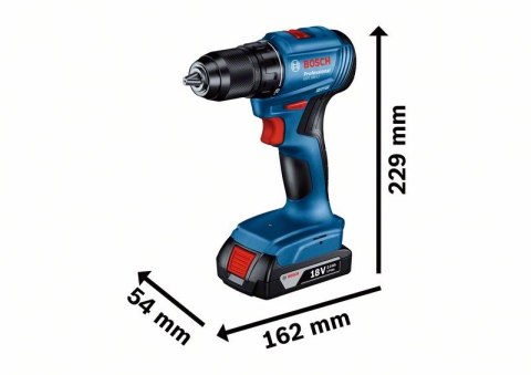 WIERTARKO-WKRĘTARKA AKUMULATOROWA GSR 185-LI 2*2.0AH BOSCH