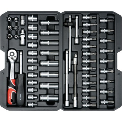 ZESTAW NARZĘDZIOWY 1/4'' 56 CZĘŚCI YATO ZESTAW NARZĘDZIOWY 1/4'' 56 CZĘŚCI YATO