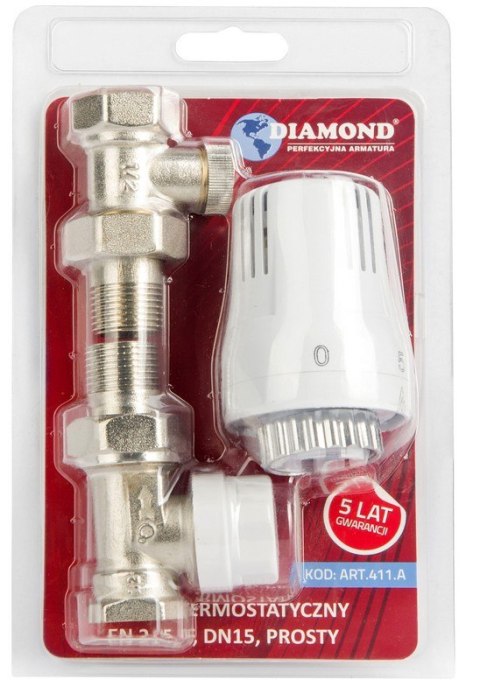 ZESTAW TERMOSTATYCZNY PROSTY 1/2' DIAMOND ZESTAW TERMOSTATYCZNY PROSTY 1/2' DIAMOND